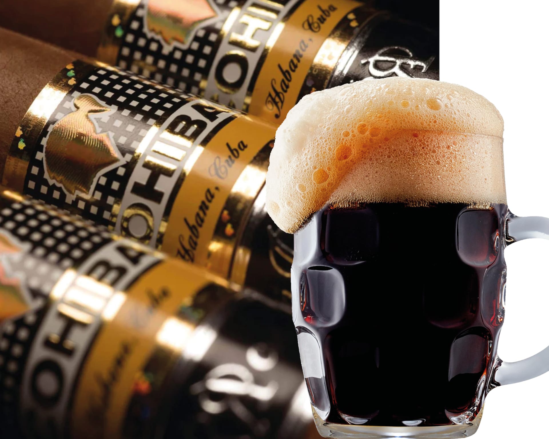 Doutníky Cohiba Robustos souzní například s černým pivem.