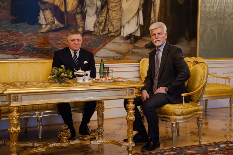 Setkání Roberta Fica s prezidentem Petrem Pavlem