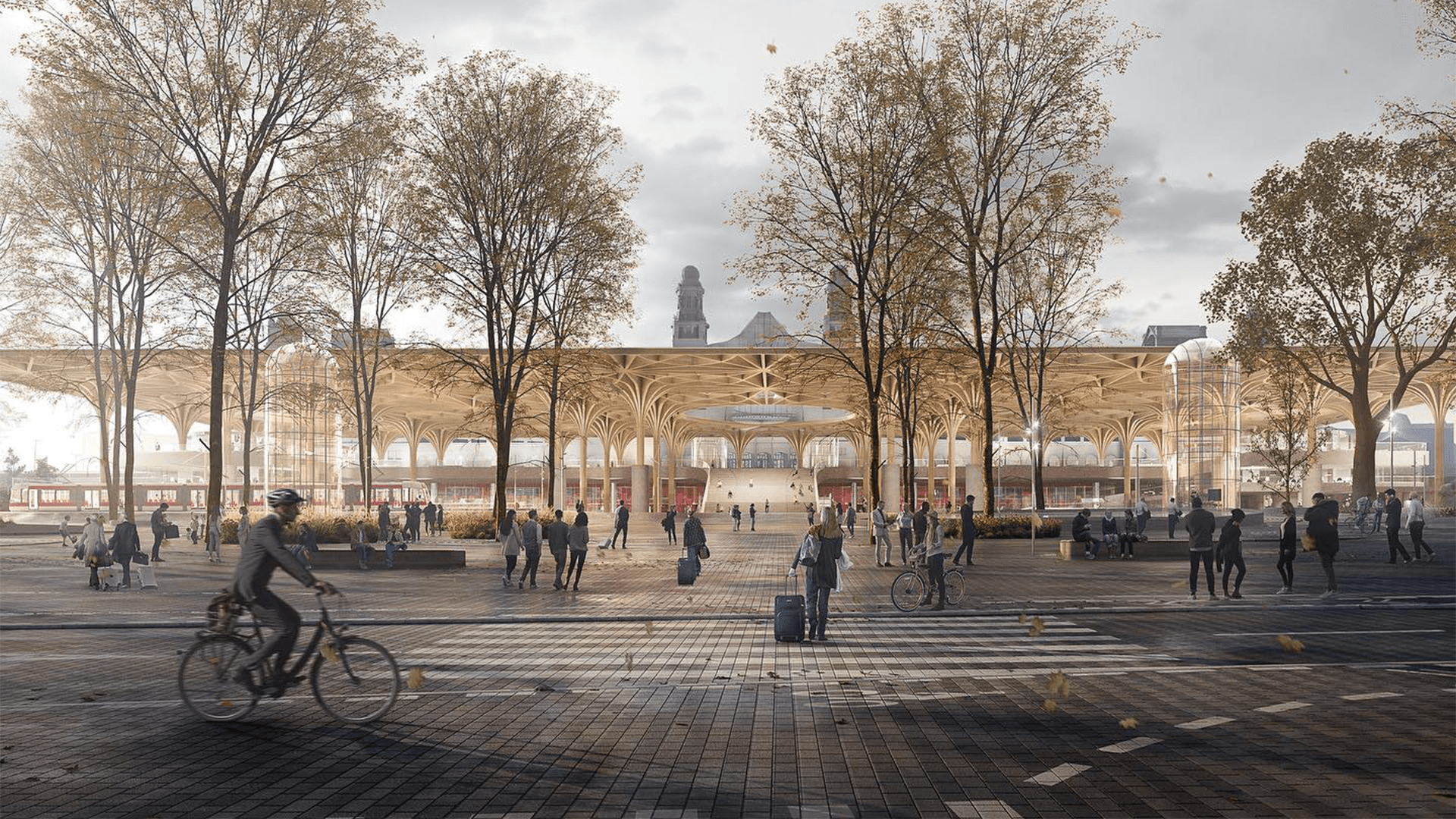 Vizualizace budoucí podoby Hlavního nádraží v Praze