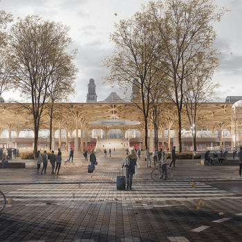 Vizualizace budoucí podoby Hlavního nádraží v Praze