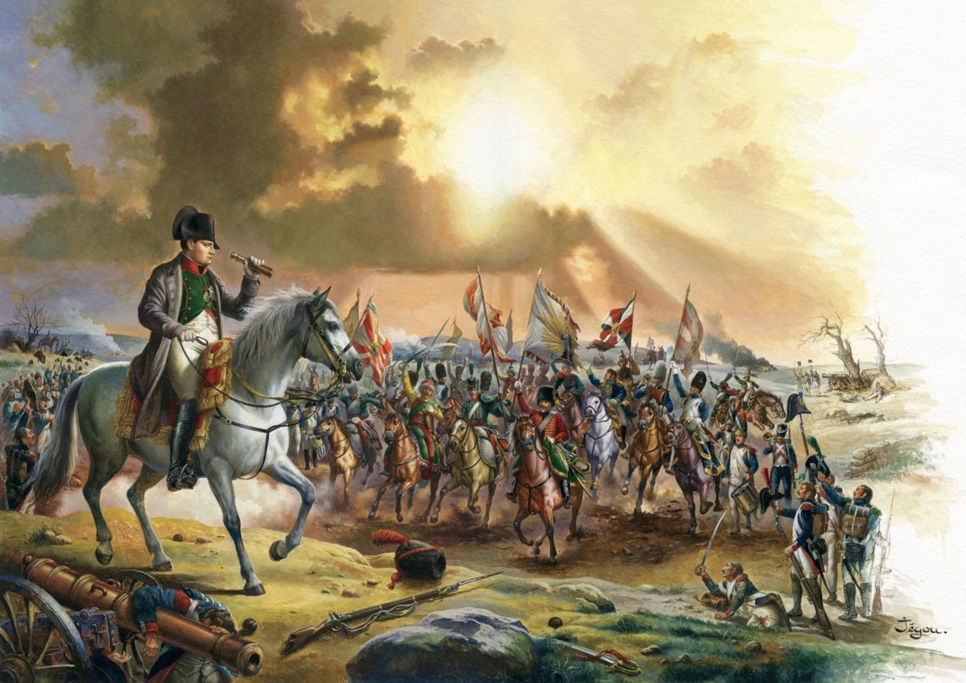 Napoleon v bitvě u Slavkova