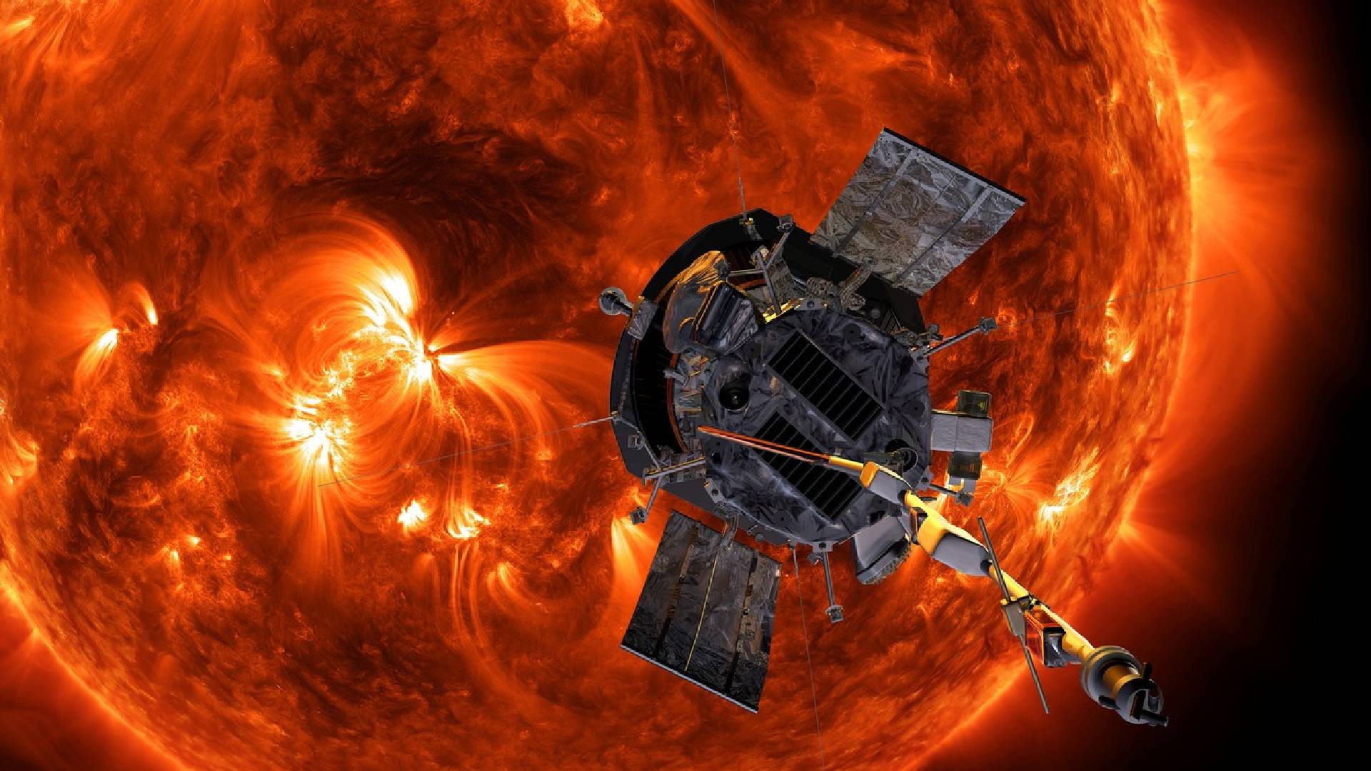 Solární bouře na povrchu Slunce monitoruje  už od roku 1996 sonda SOHO