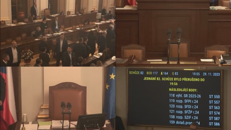 Ve Sněmovně došlo k napjaté situaci (29. 11 .2023)