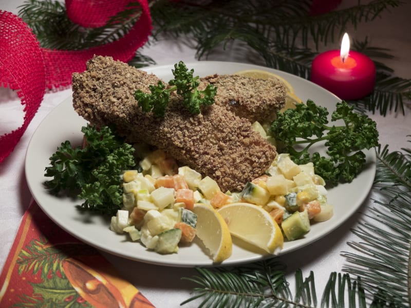 Kapr, stejně jako bramborový salát jako štědrovečerní chod nepatří mezi staré vánoční tradice.