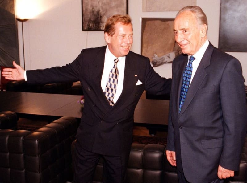 Václav Havel a Šimon Peres
