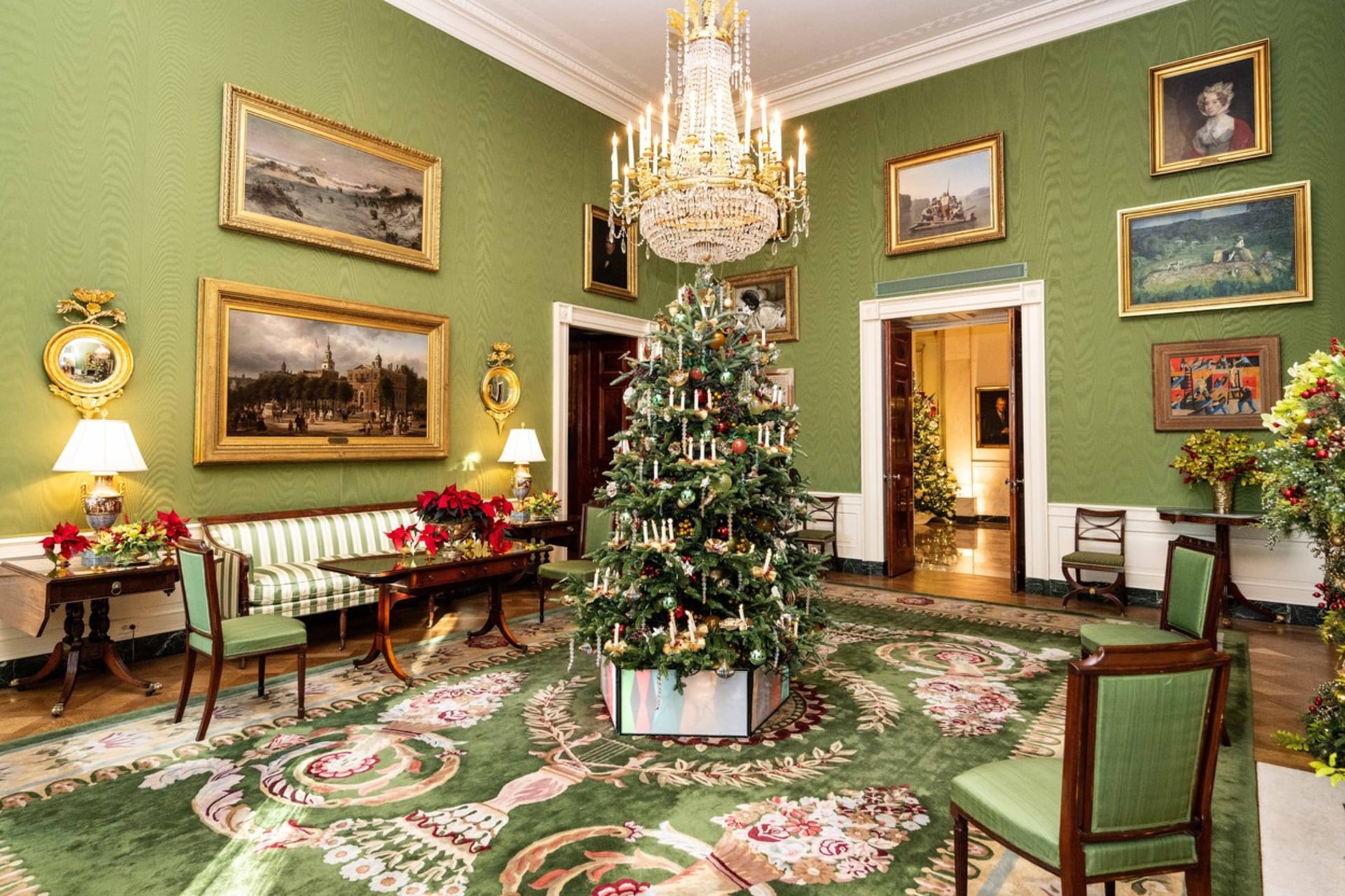 Vánoční výzdoba Bílého domu 2023