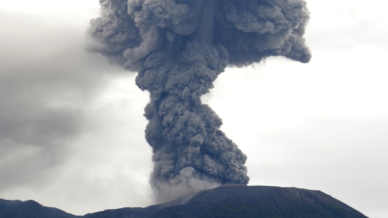 Naposledy sopka vybouchla minulý rok. (4. 12. 2023)