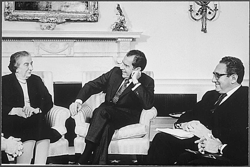 Golda Meirová, Richard Nixon a Henry Kissinger