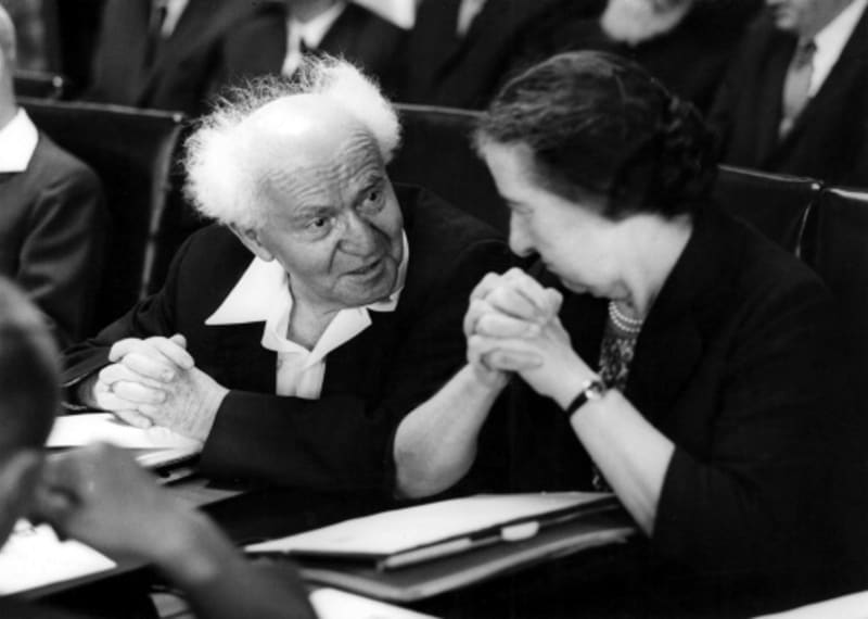 David Ben Gurion a Golda Meirová
