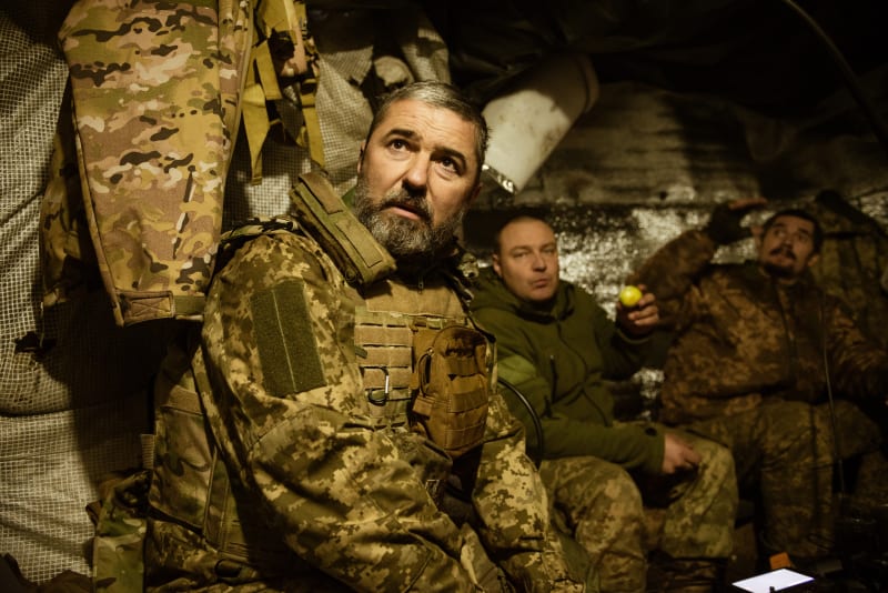 Ukrajinští vojáci v Doněcké oblasti, prosinec 2023
