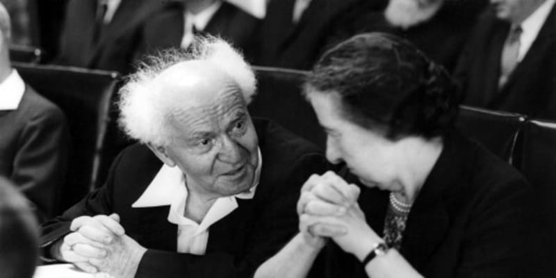 David Ben Gurion a Golda Meirová