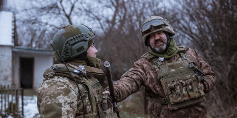 Ukrajinští vojáci v Doněcké oblasti, prosinec 2023