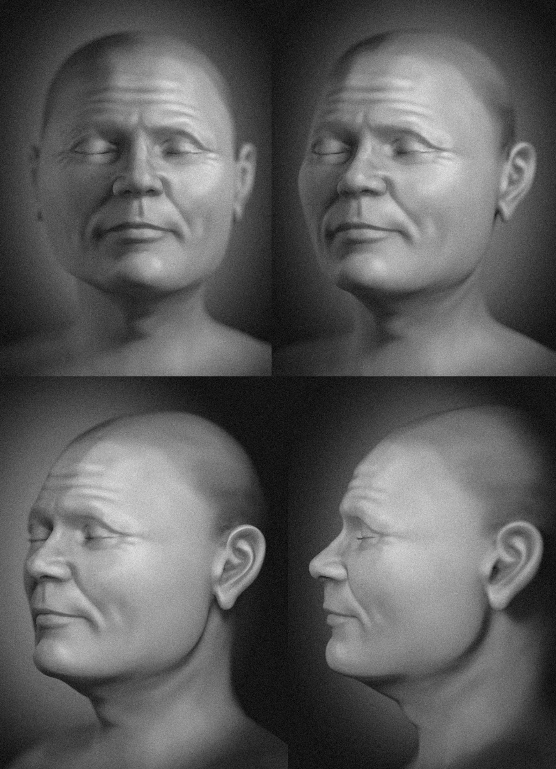 Rekonstrukce obličeje muže, který padnul u Visby 1361