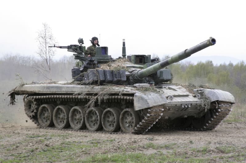 Modernizovaný T-72M4 CZ v roce 2006