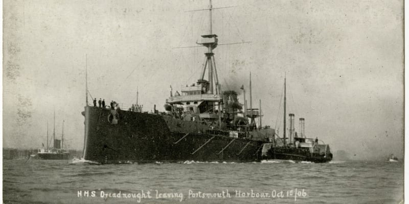 HMS Dreadnought vyplula v roce 1906