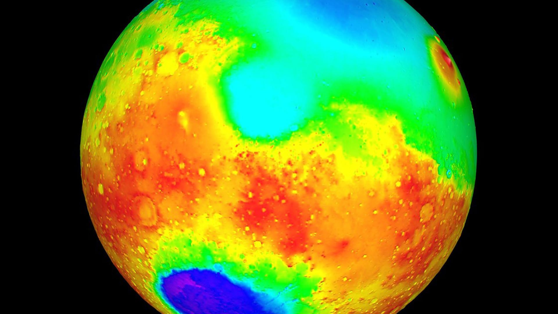 3D mapa Marsu