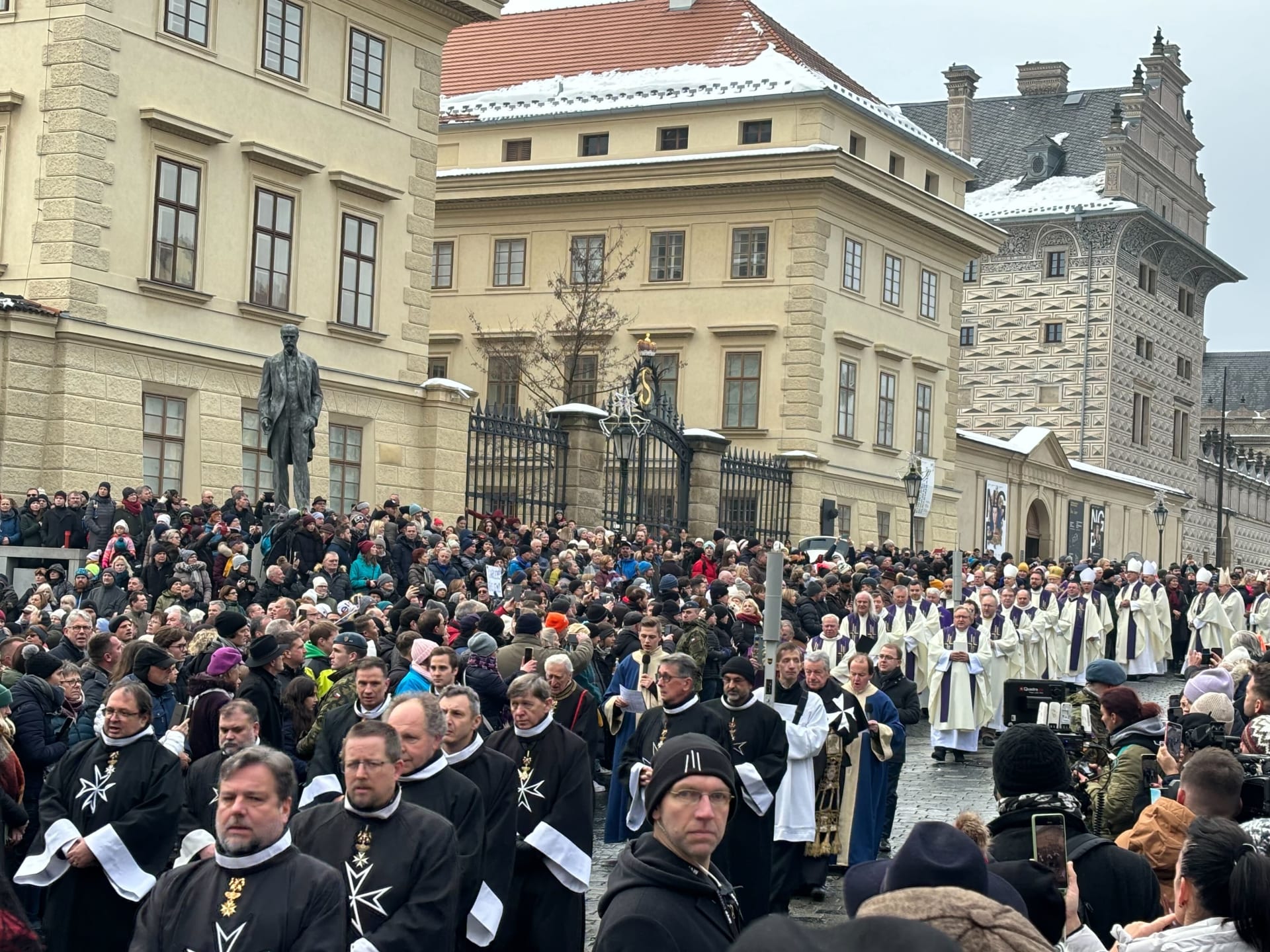 Pohřeb Karla Schwarzenberga na Pražském hradě