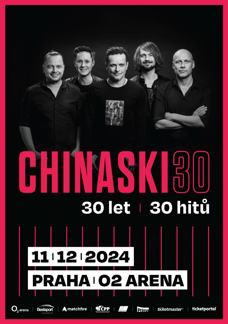Kapela Chinaski oslaví 30 let existence velkolepým koncertem v O2 areně.