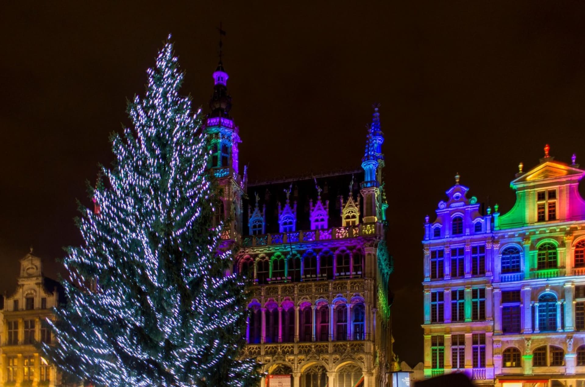 Brusel si dává v předvánočním čase opravdu záležet, aby upoutal pozornost. Historické budovy jsou plné světelných i zvukových show. 