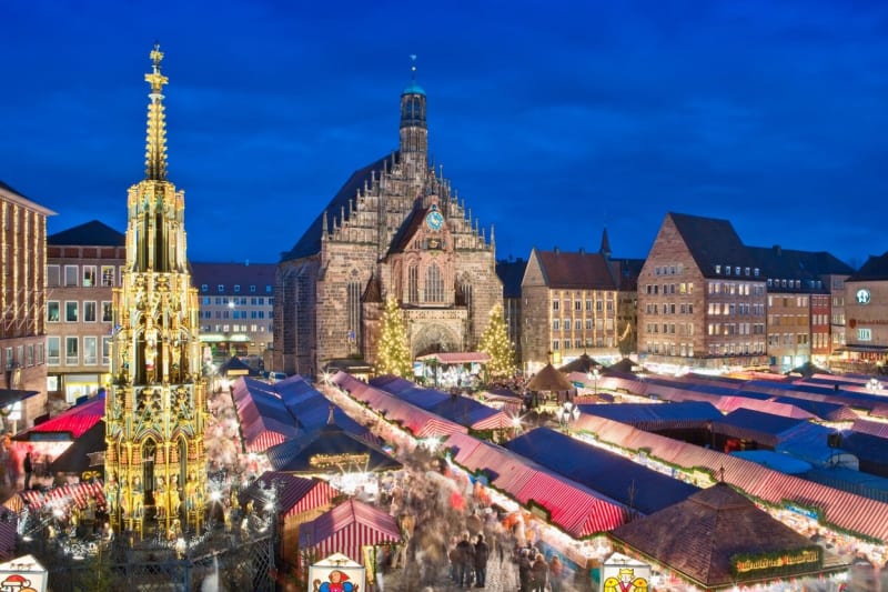 Hlavní vánoční trh v německém Norimberku