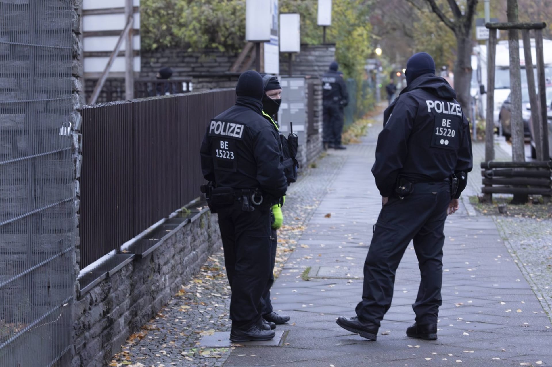 Policie v berlínské čtvrti Neukölln