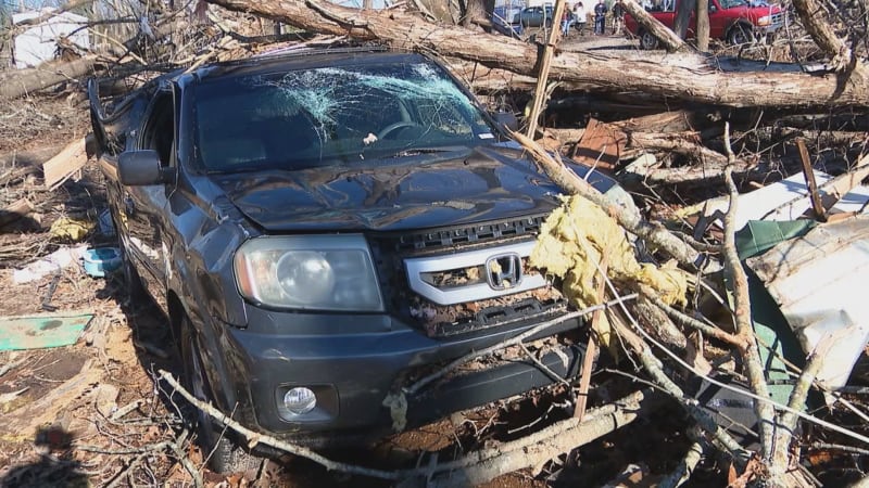 Tornádo v Tennessee napáchalo ohromné škody.