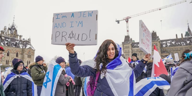 Kanadské shromáždění pro židovský národ v Ottawě se konalo 4. 12. 2023 