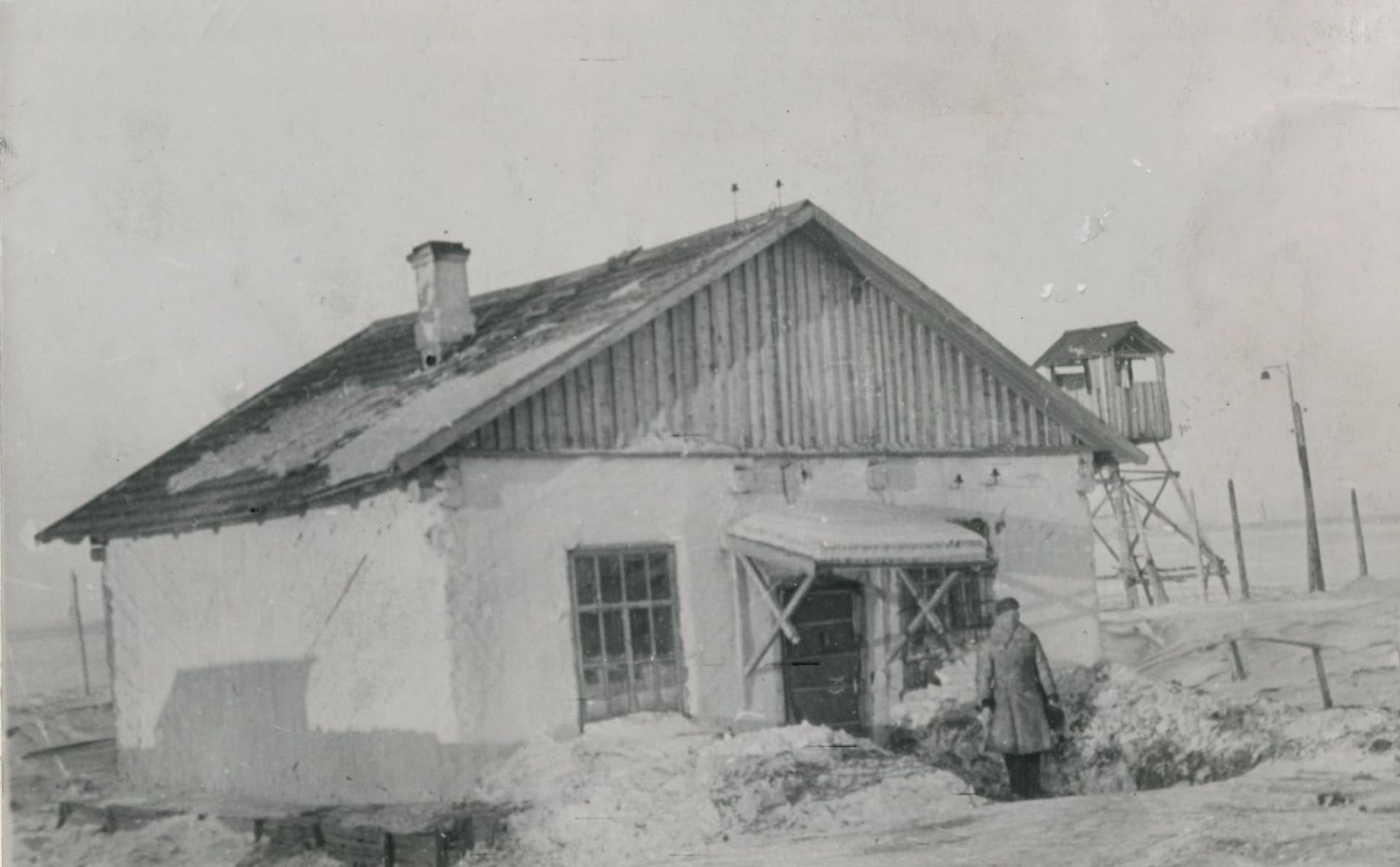 Samotka v jednom z táborů gulagu ve Vorkutě, 1945