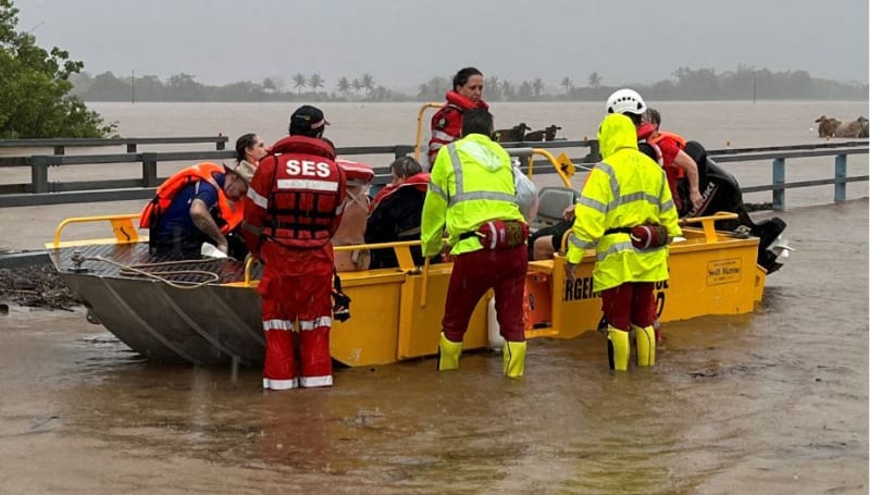 Severovýchod Austrálie postihly mohutné povodně.