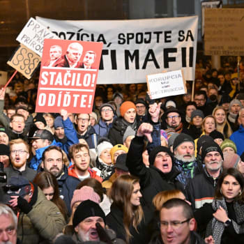 Protivládní protesty v Bratislavě (19. 12. 2023)