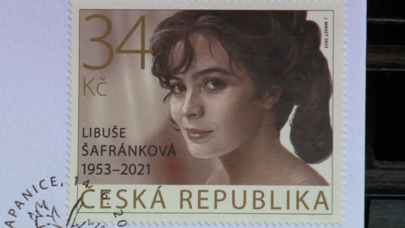 Poštovní známky s Libuší Šafránkovou