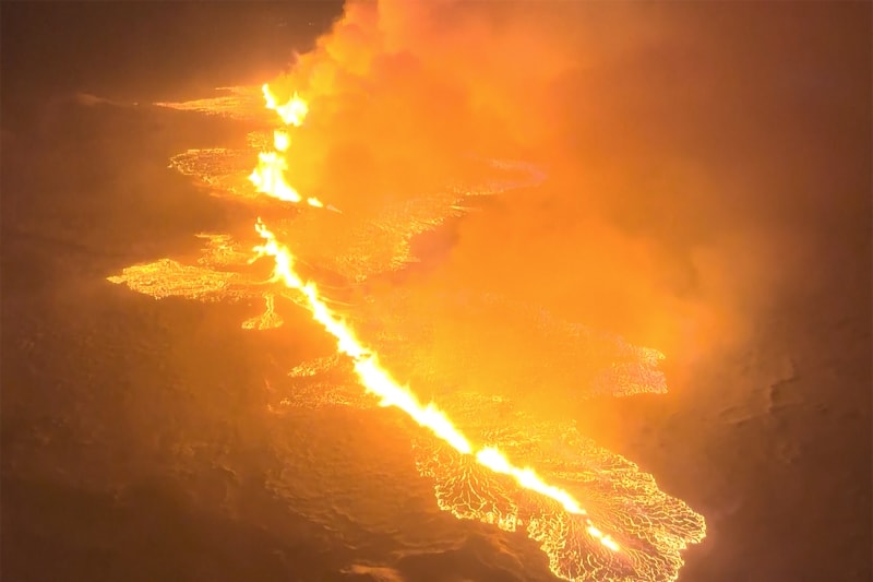 Výbuch sopky na Islandu (19. 12. 2023)