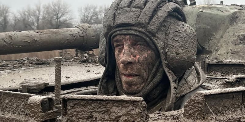 Ukrajinský voják v tanku