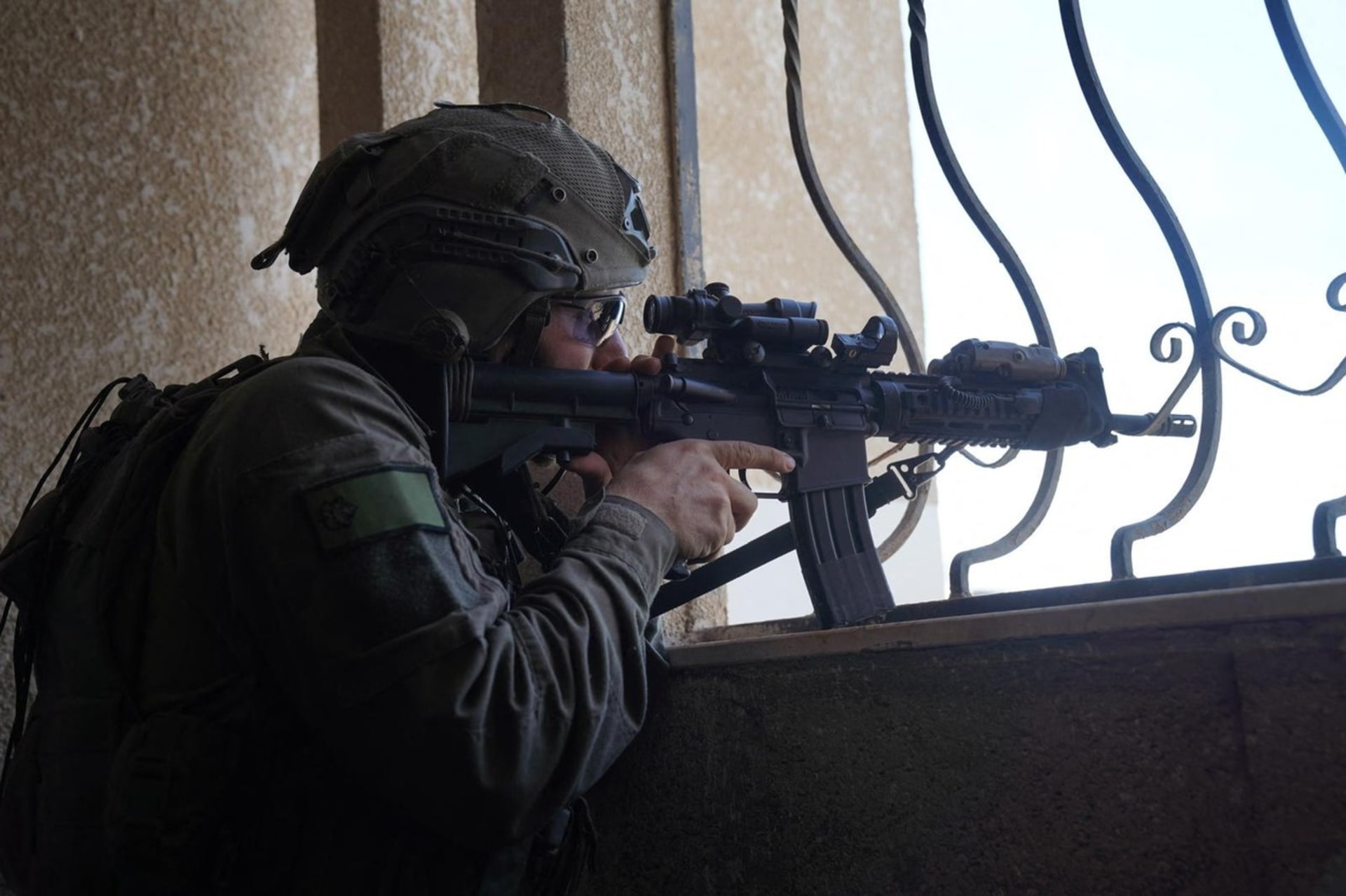 Izraelský voják v Pásmu Gazy