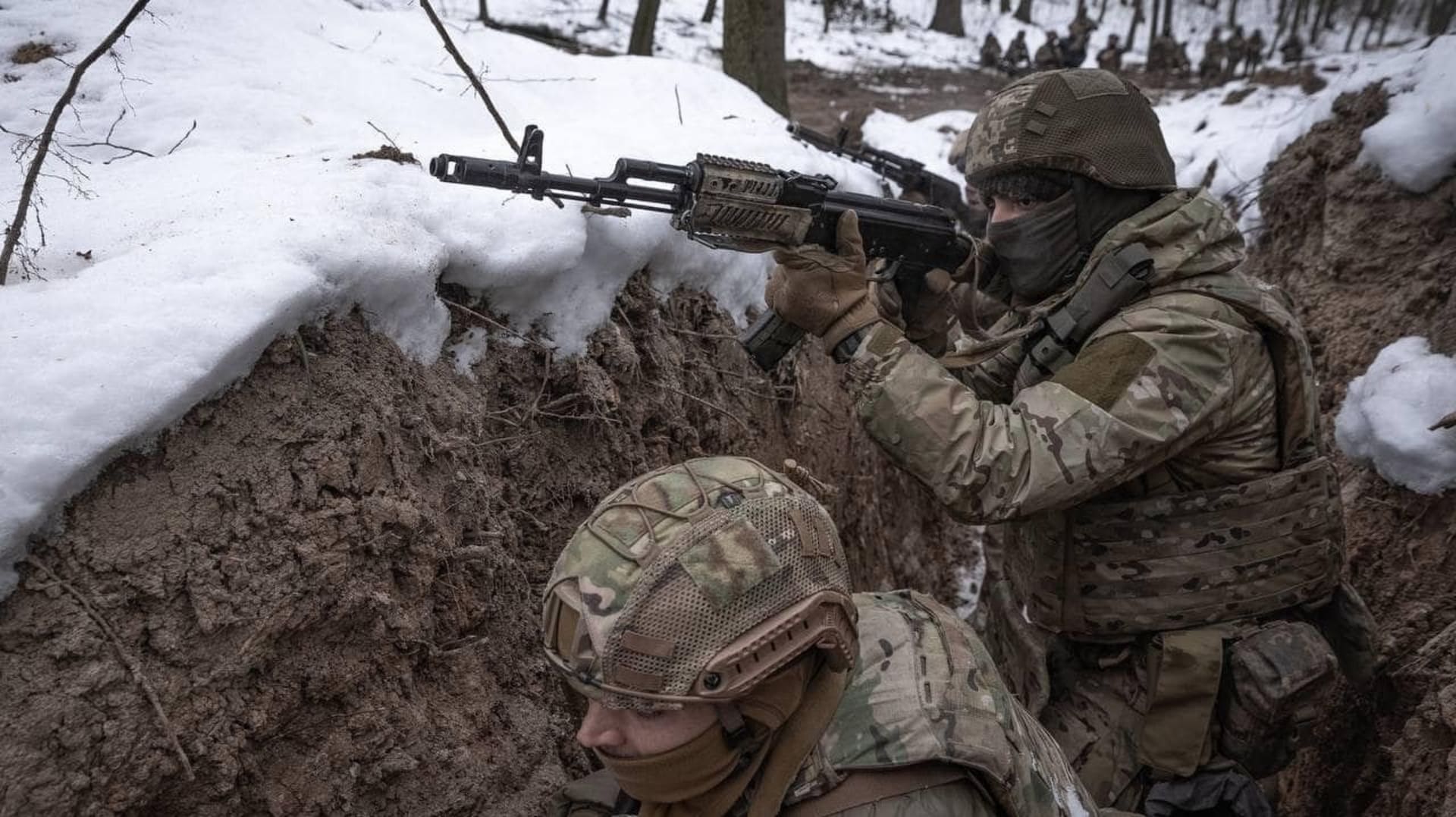 Ukrajinští vojáci na východě země