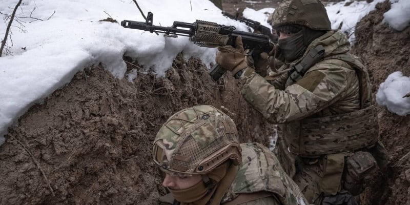 Ukrajinští vojáci na východě země