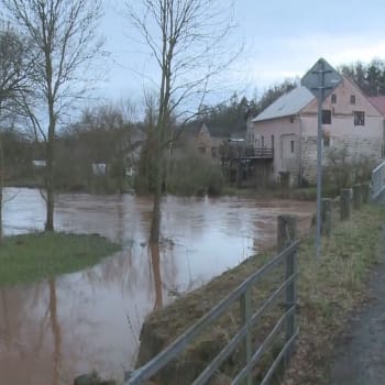 Vzestup hladiny řeky v Brodu nad Labem 