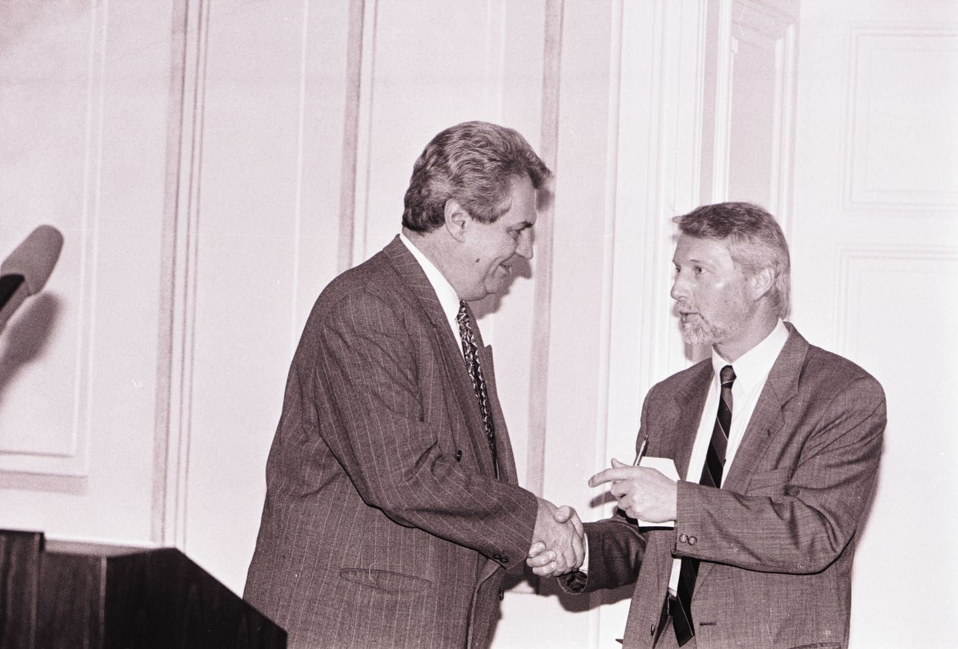 Ladislav Špaček (vpravo) a Miloš Zeman