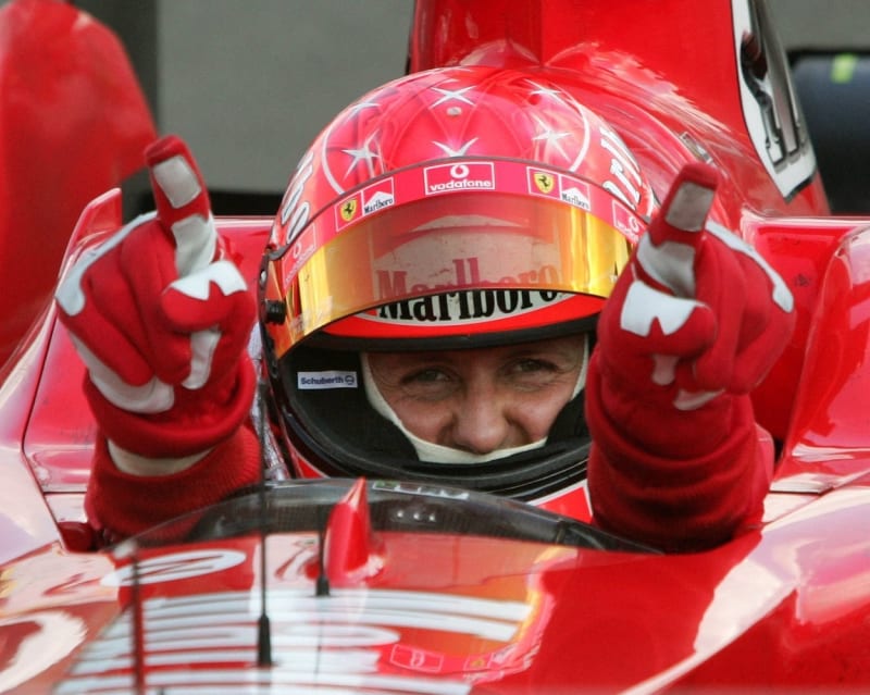Legendární šampion Formule 1 Michael Schumacher