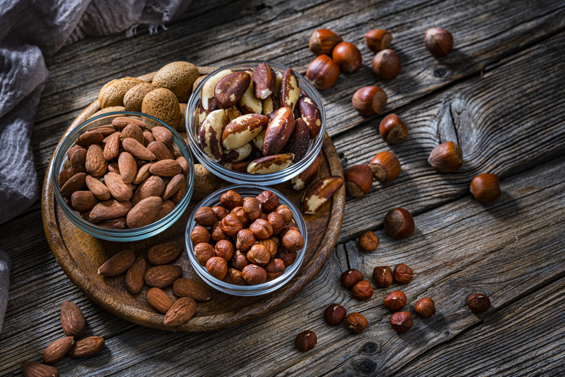 Rozmyslete si, jak budete ořechy skladovat