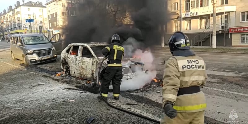 Nejméně deset obětí si vyžádalo ostřelování ruského Belgorodu.