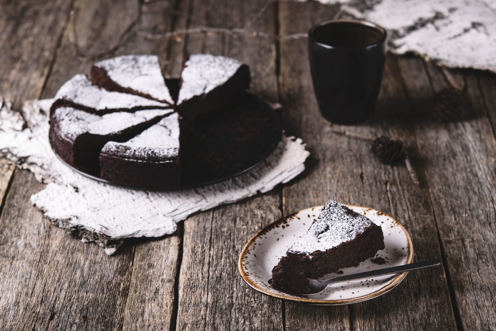 Švédský čokoládový dort kladdkaka