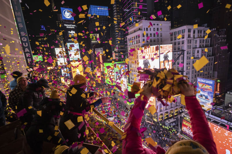 Oslava Nového roku v New Yorku