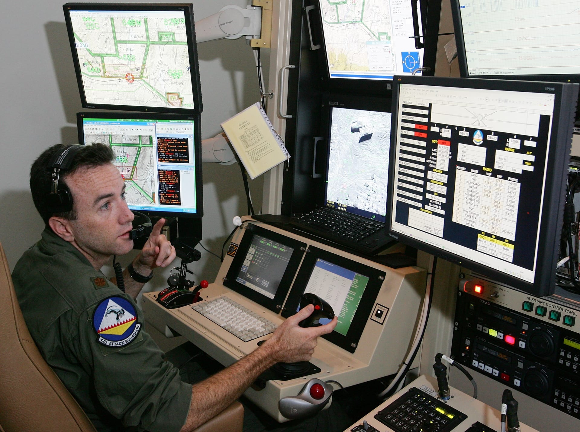 Operátoři dronů sídlí na základně v Nevadě