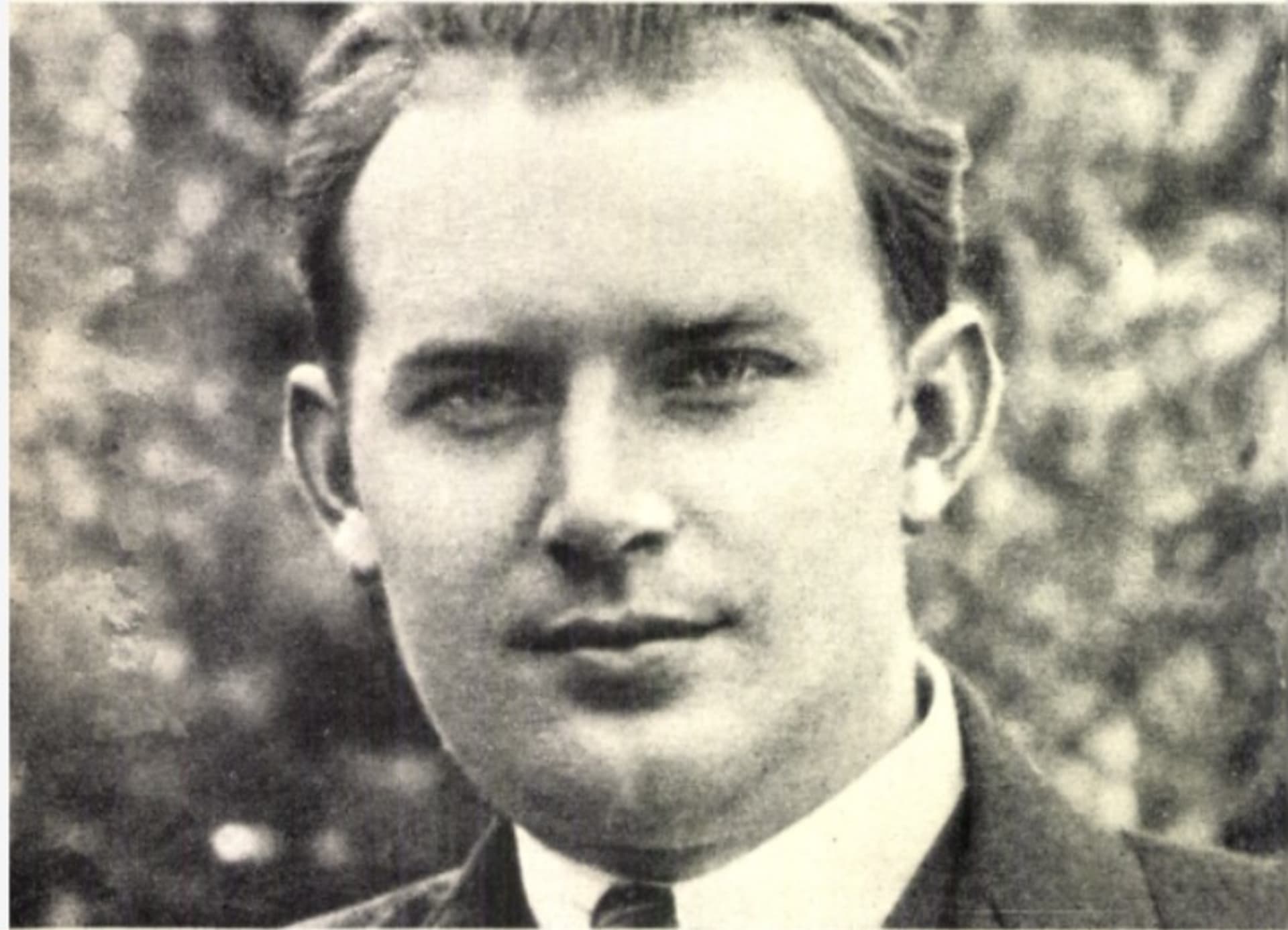 Jiří Wolker. Foto z knihy Zdeny Wolkerové z roku 1937