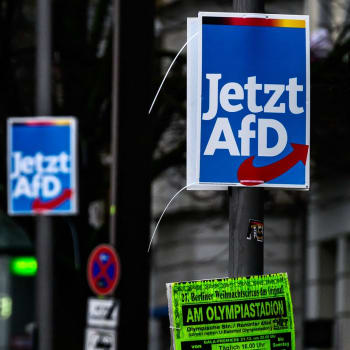 Plakáty německé krajně pravicové Afd