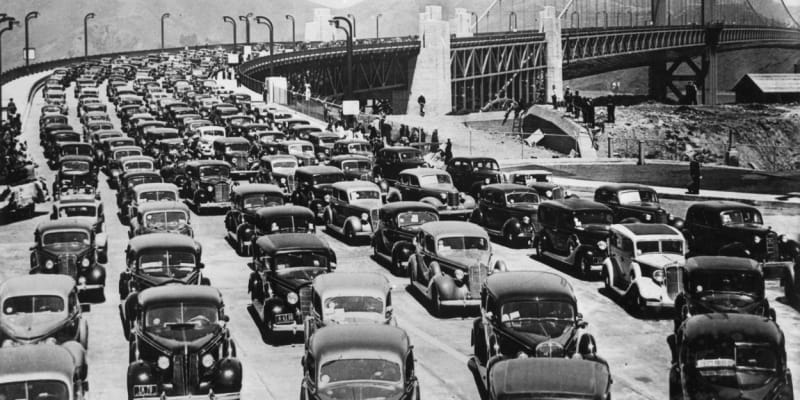Slavnostní otevření mostu v květnu 1937