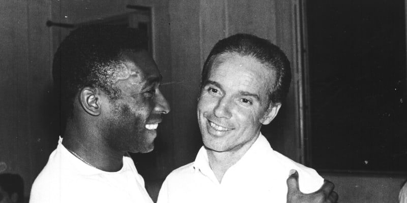 Fotbalisté Pelé a Mário Zagallo 