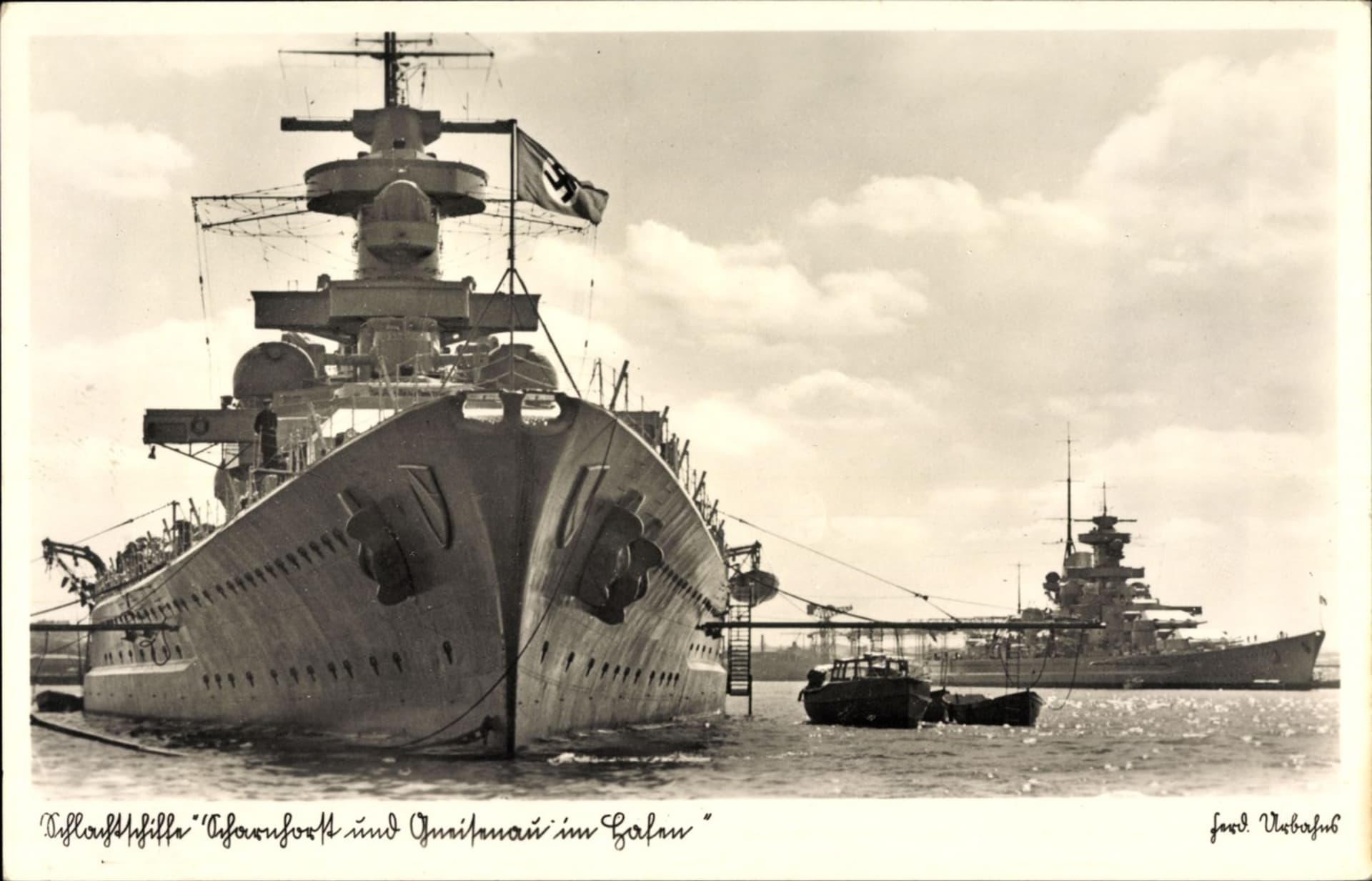 Scharnhorst v přístavu
