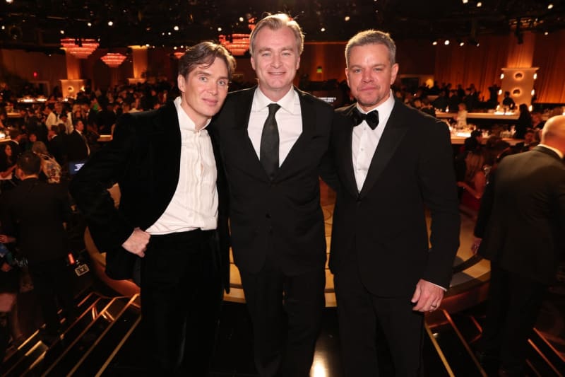 Cillian Murphy, Christopher Nolan a Matt Damon